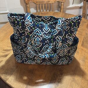 NWOT blue Vera Bradley pleated tote